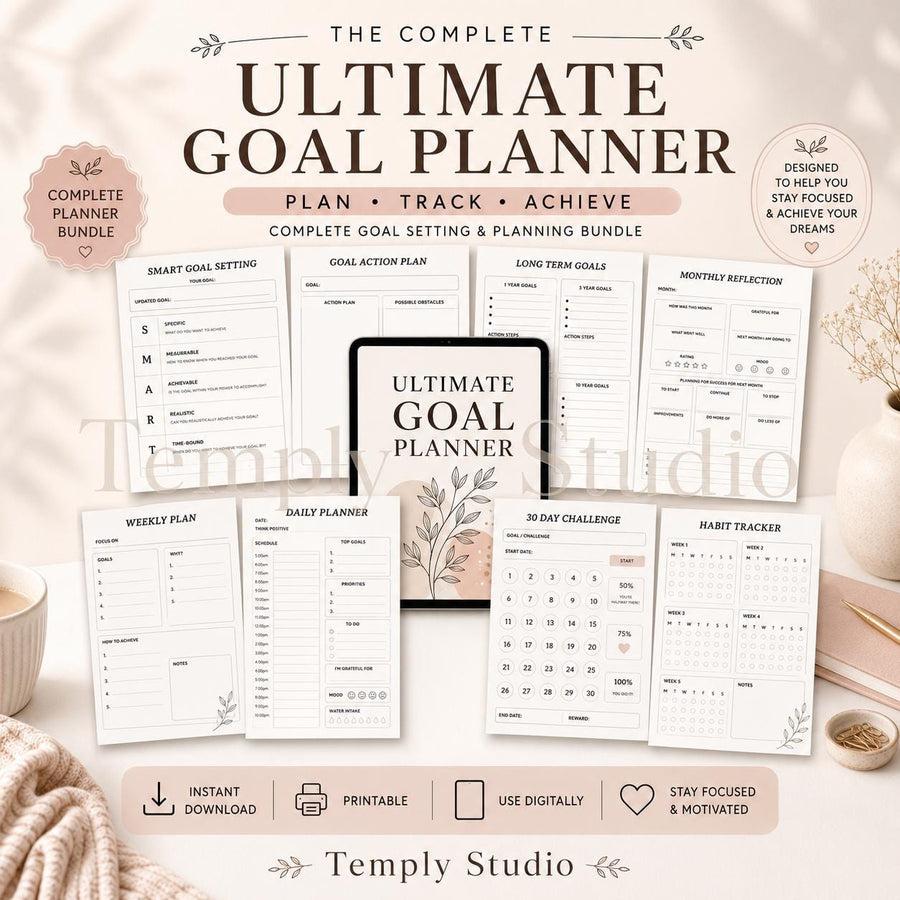 2027 Business Planner PDF | Ultimate Goal Planner for Entrepreneurs and Small Busines - image 1
