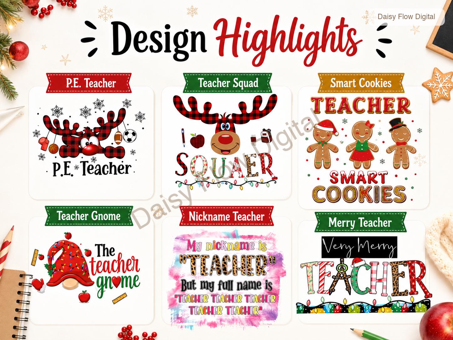 Teacher Sublimation Bundle | Teacher Life PNG for T-shirts | Funny Teacher Designs, B - image 6