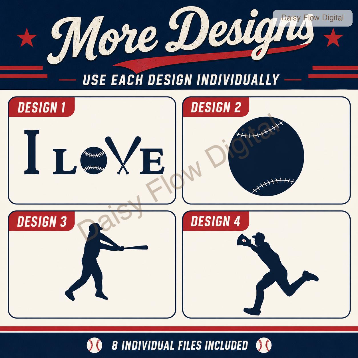 Baseball SVG Bundle | Baseball Silhouette PNG for Cricut | Sports Cut Files for Shirts | Baseball Mom Dad Clipart | Team Player Designs - image 10